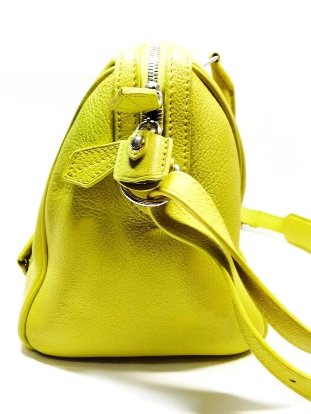Authentic Louis Vuitton Sofia Coppola SC Bag PM Yellow Leather Satchel Crossbody